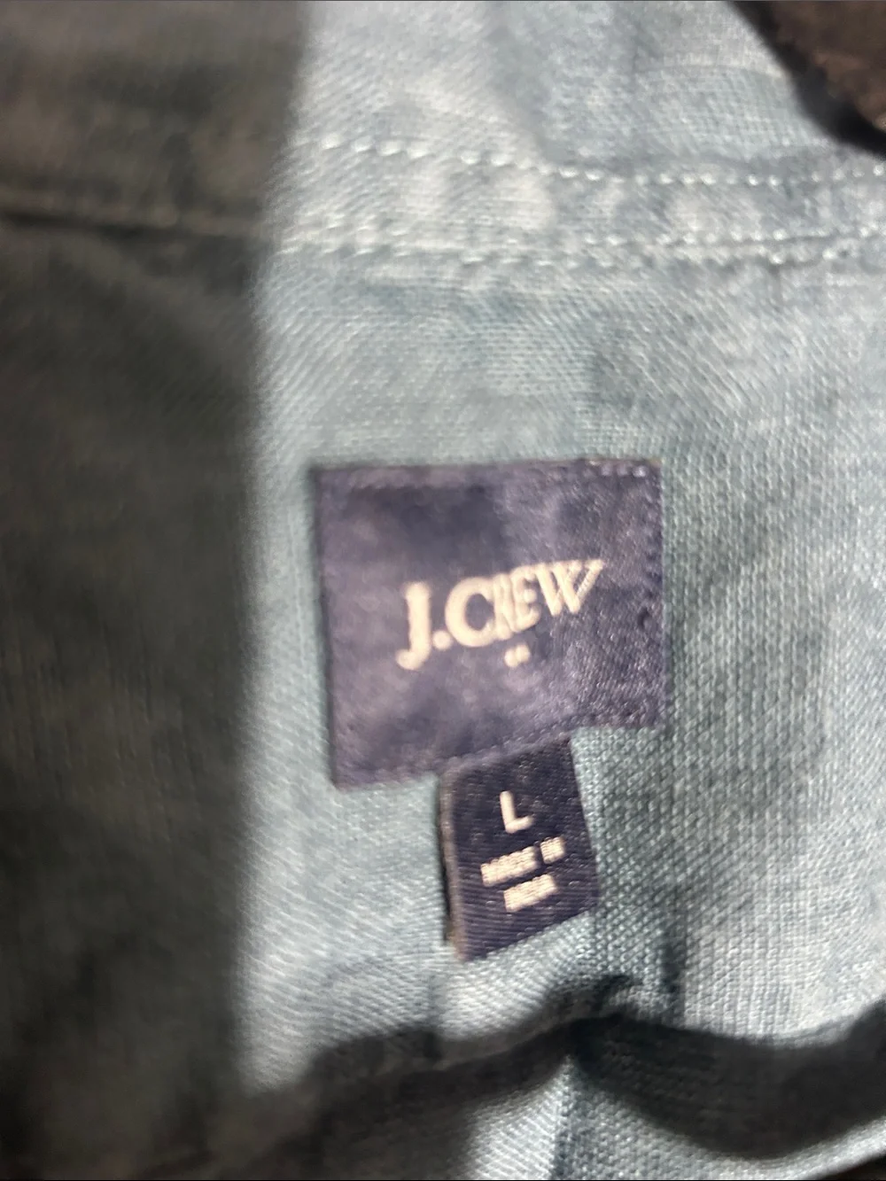 J. Crew Men's Washed Light Blue Button-Down Shirt